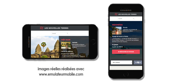 site agence de voyage responsive