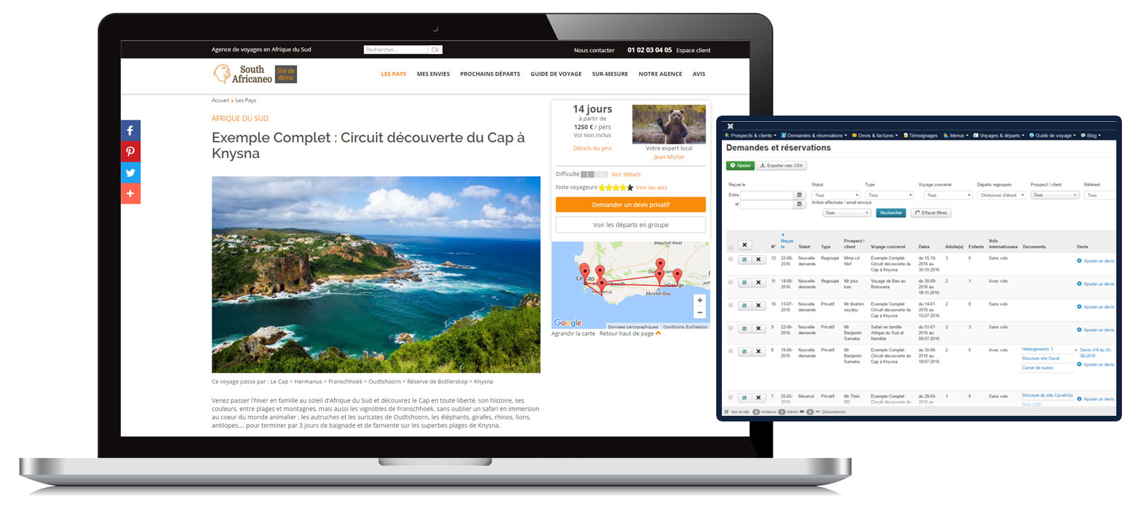 solution web e tourisme